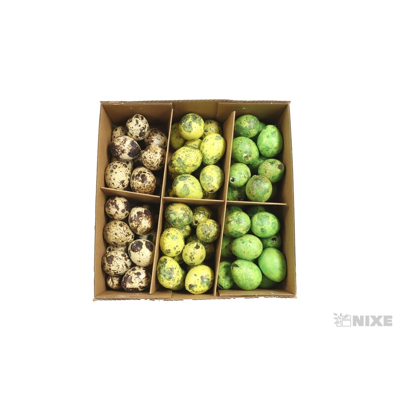 VAJÍČKA KŘEP. 3cm 72ks*MIX BAREV