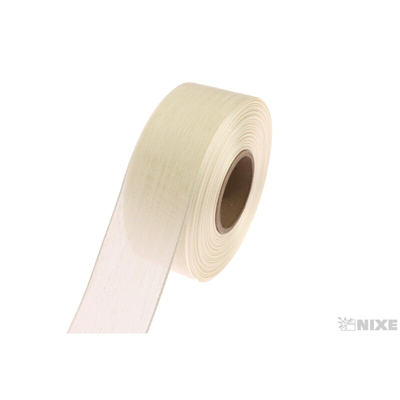 PLÁTNOVÁ STUHA EFEKT 40mmx25m*KRÉMOVÁ 108241