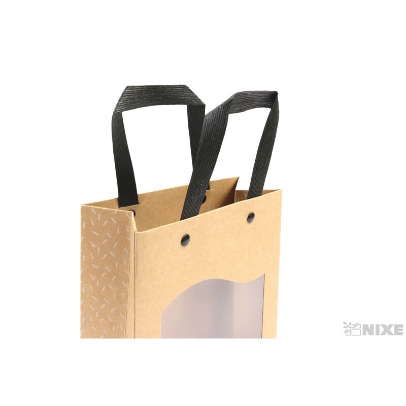 TAŠKA OKNO DELICAT 15x7,5x18,5cm*PŘÍRODNÍ