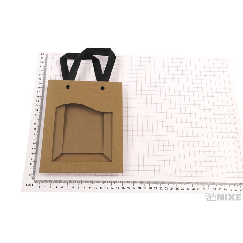 TAŠKA OKNO DELICAT 15x7,5x18,5cm*PŘÍRODNÍ