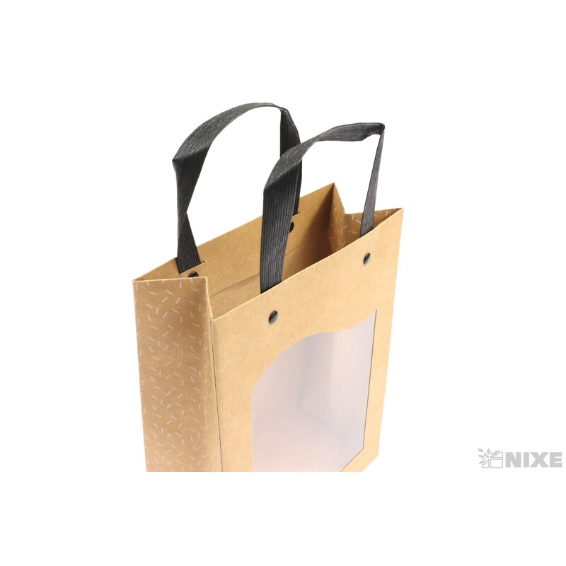 TAŠKA OKNO DELICAT 18x8x23cm*PŘÍRODNÍ