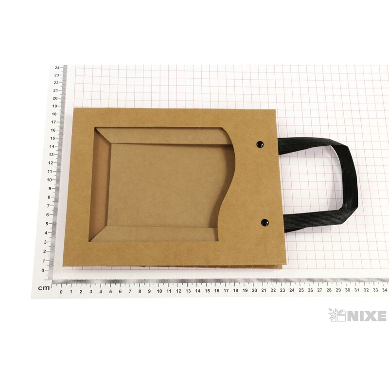 TAŠKA OKNO DELICAT 18x8x23cm*PŘÍRODNÍ