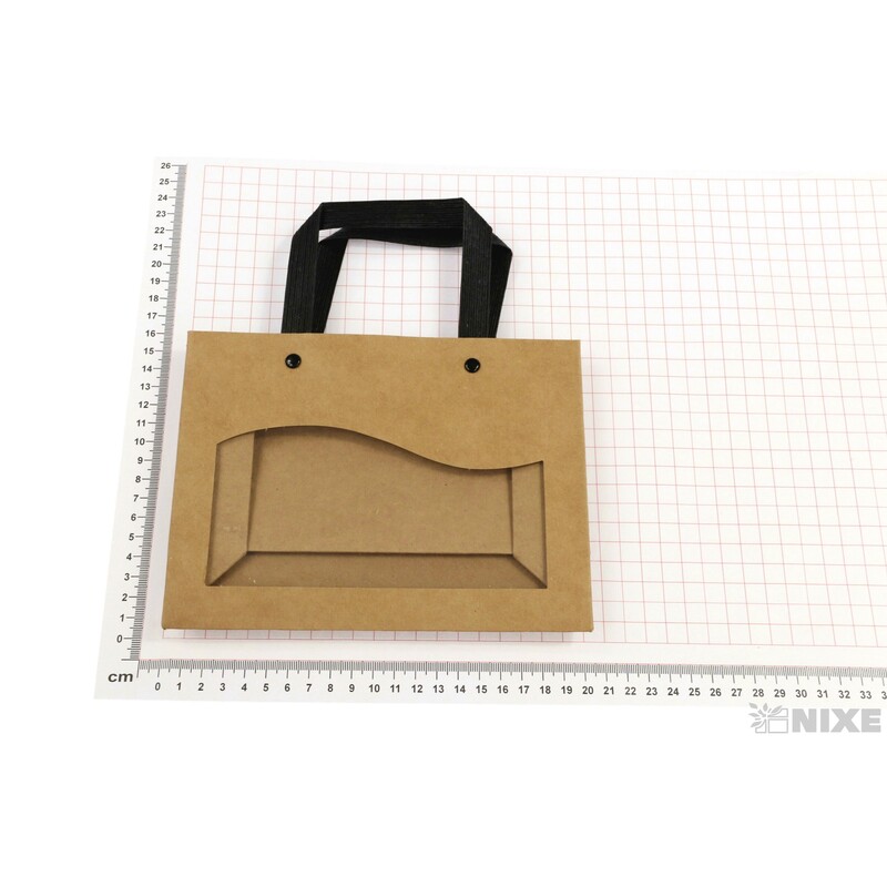 TAŠKA OKNO DELICAT 20x7,5x15cm*PŘÍRODNÍ