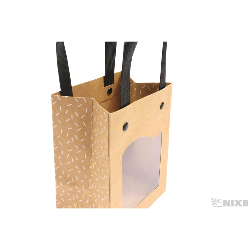 TAŠKA OKNO DELICAT 11x8x14cm*PŘÍRODNÍ