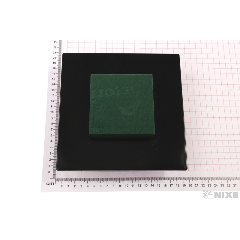 IKEBANA KWADRAT 19X19cm*ČERNÁ