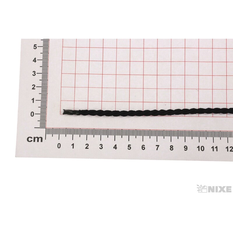 PROVÁZEK 4mmx25m*ČERNÁ