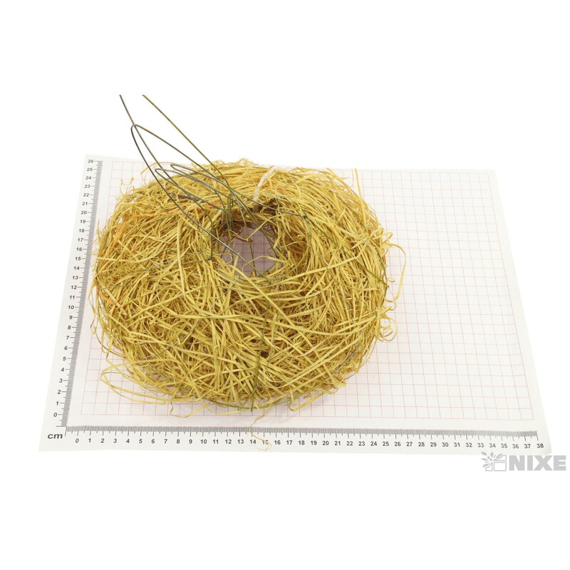 PODLOŽKA HNÍZDO SLÁMA 23cm,18cm a 14cm 3ks*MIX BAREV