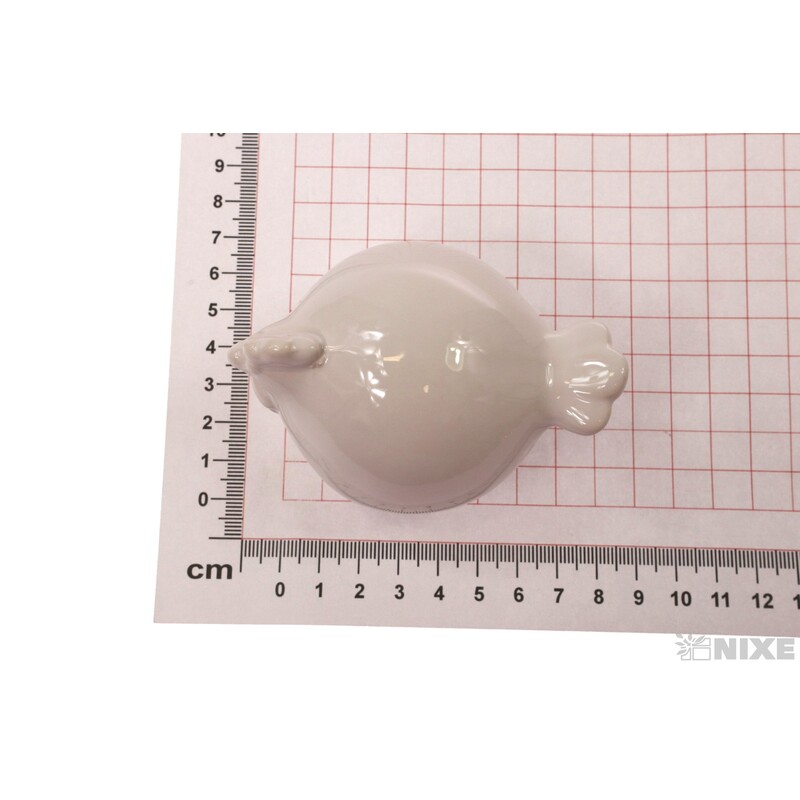 SLEPICE KERAMIKA 8x5cm*BÍLÁ