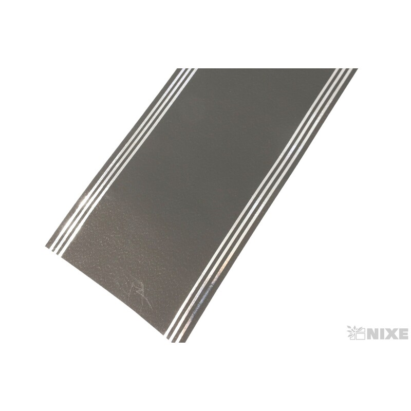 POHŘEBNÍ PÁSEK 60mmx50yd*ČERNÁ+STŘÍBRNÁ