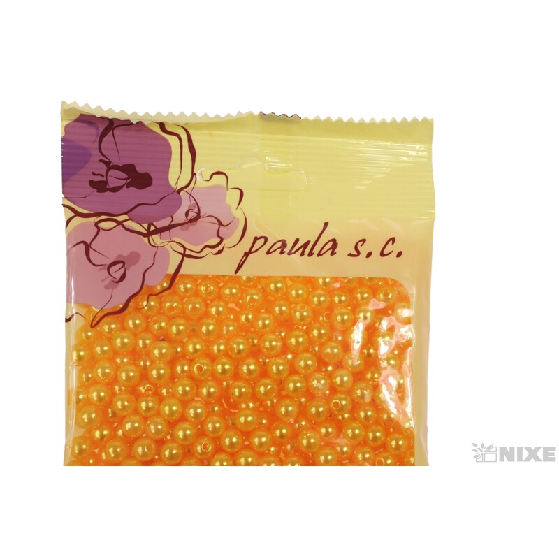 KORÁLKY 6mm 50g*ŽLUTÁ TM.