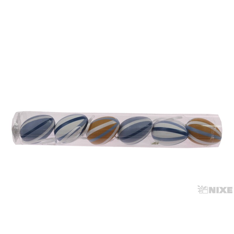 VAJÍČKA 6ks 6cm*MIX BAREV