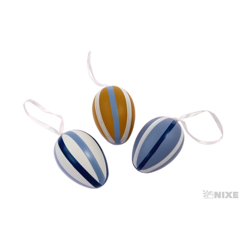 VAJÍČKA 6ks 6cm*MIX BAREV