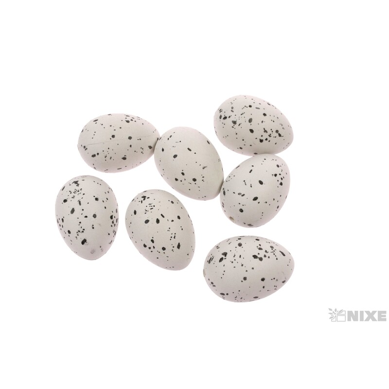 VAJÍČKA 18ks 4cm*BÍLÁ