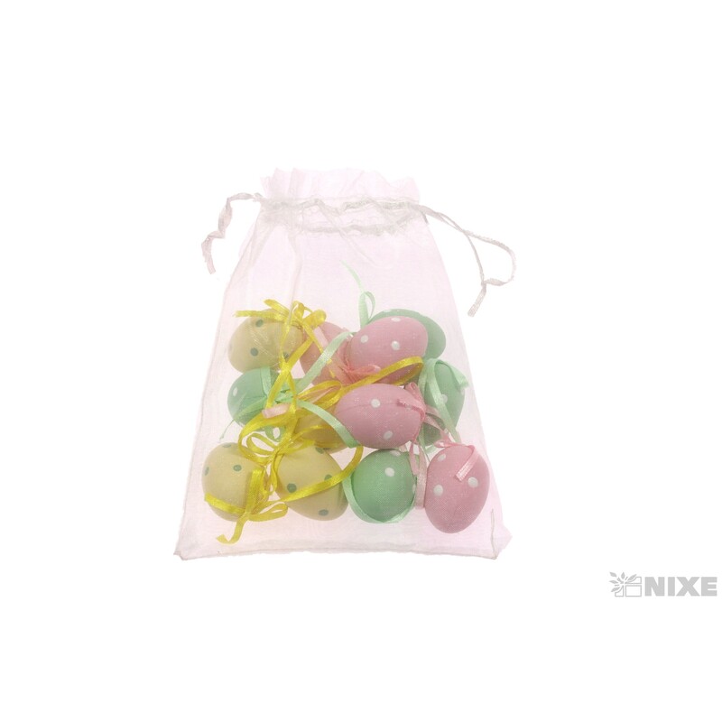 VAJÍČKA 12ks 4cm*MIX BAREV