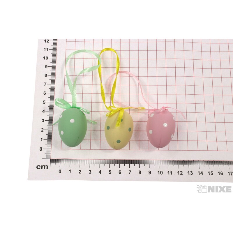 VAJÍČKA 12ks 4cm*MIX BAREV