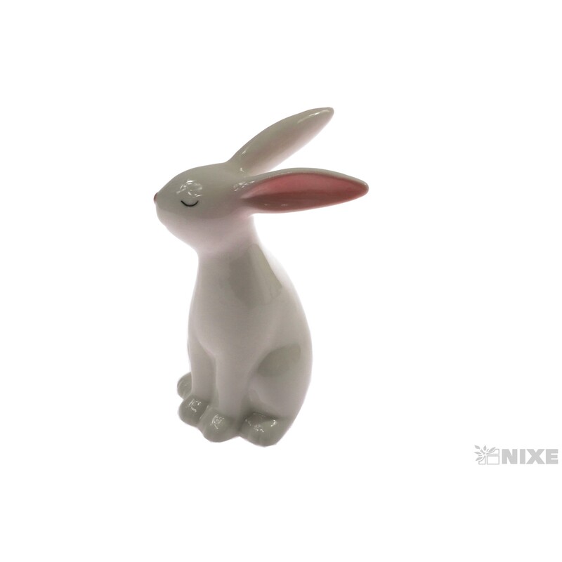 ZAJÍC KERAMIKA 14cm*BÍLÁ