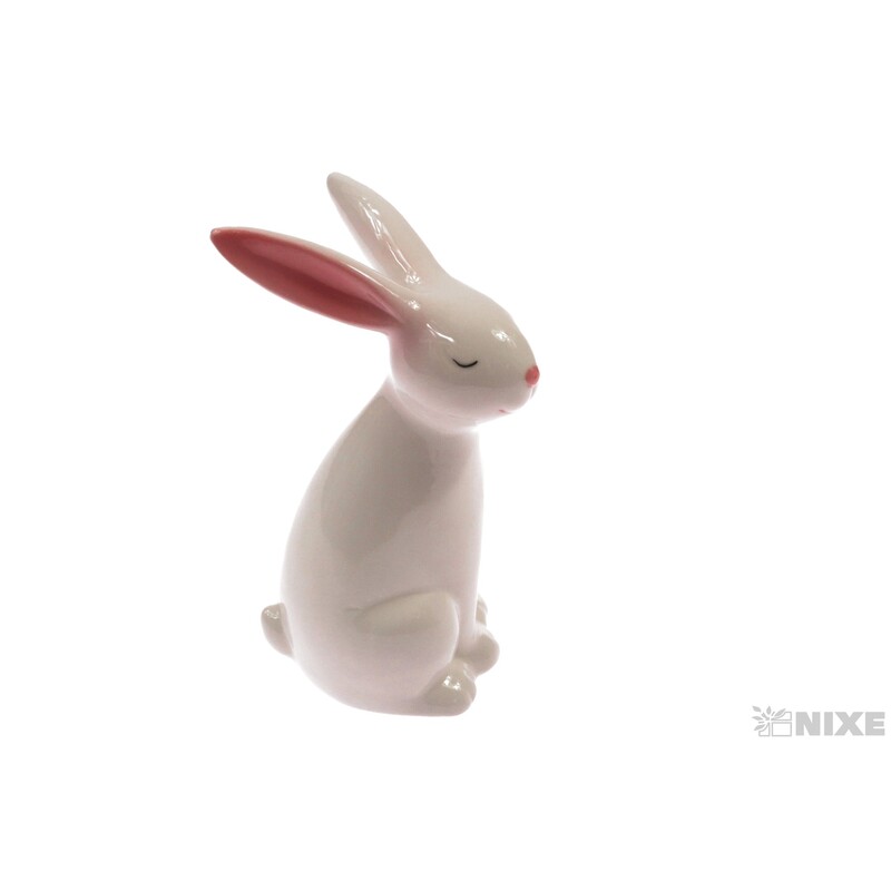 ZAJÍC KERAMIKA 14cm*BÍLÁ