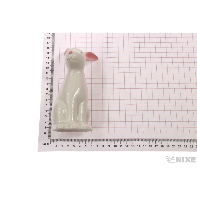 ZAJÍC KERAMIKA 14cm*BÍLÁ