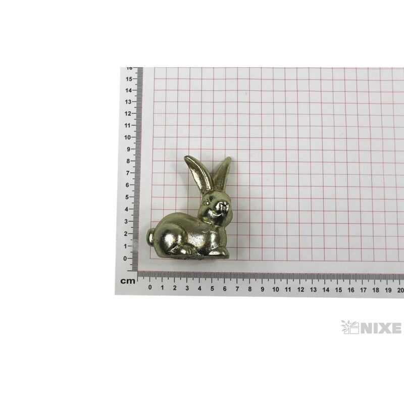 ZAJÍC KERAMIKA 6x8cm*ZLATÁ