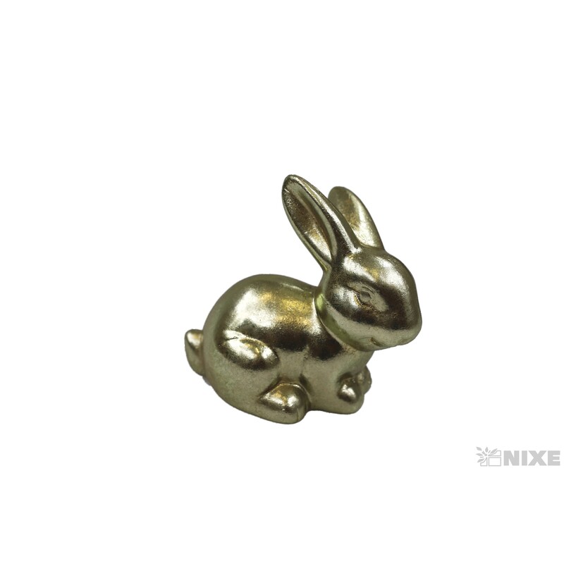 ZAJÍC KERAMIKA 9x10cm*ZLATÁ