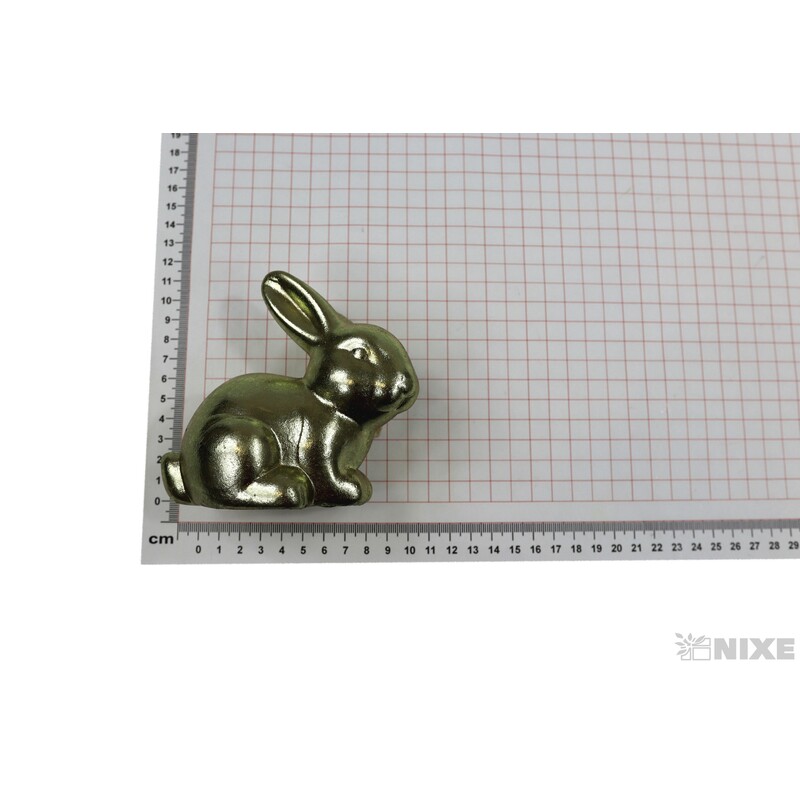 ZAJÍC KERAMIKA 9x10cm*ZLATÁ