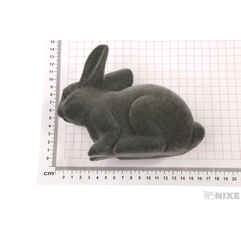 ZAJÍC 17x12cm*ŠEDÁ