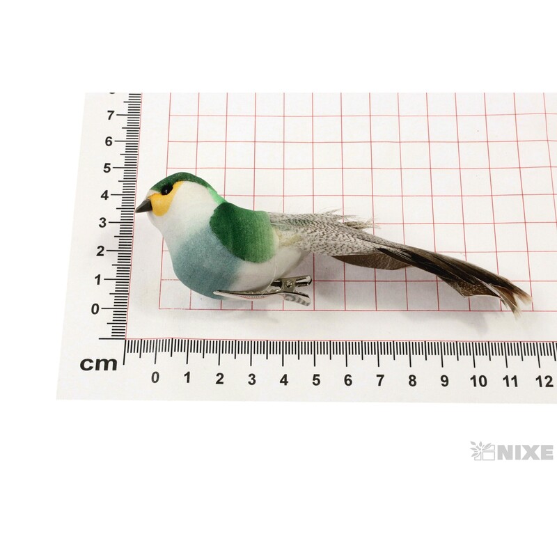 PTÁČEK KLIPS 10cm 12ks*MIX BAREV