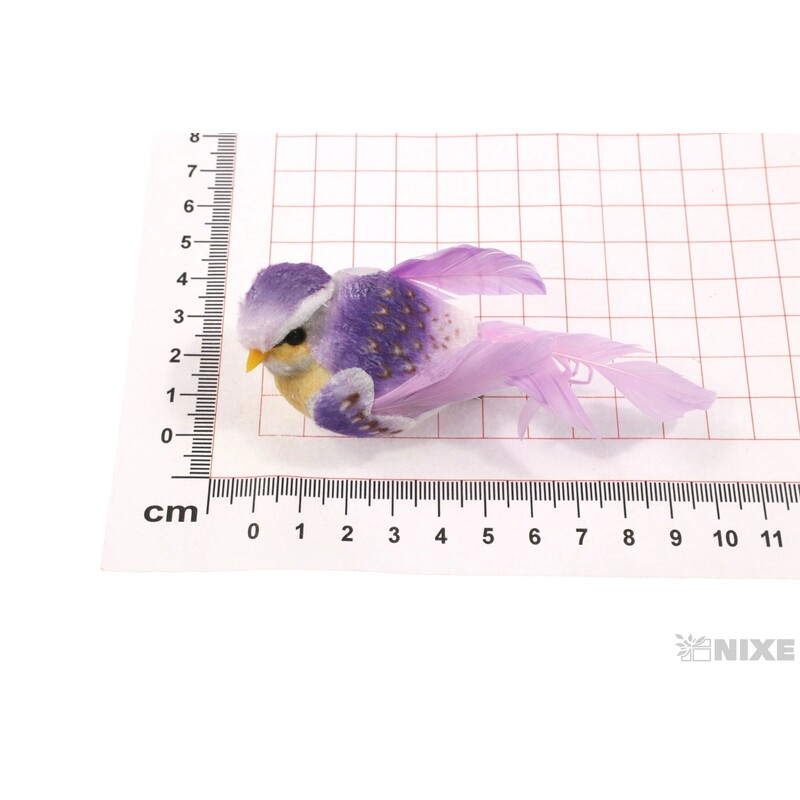 PTÁČEK KLIPS 10cm 12ks*MIX BAREV