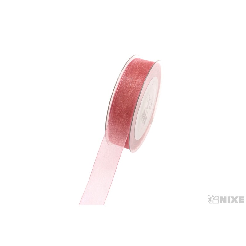 STUHA ORGANZA 25mmx50m*STARORŮŽOVÁ 107