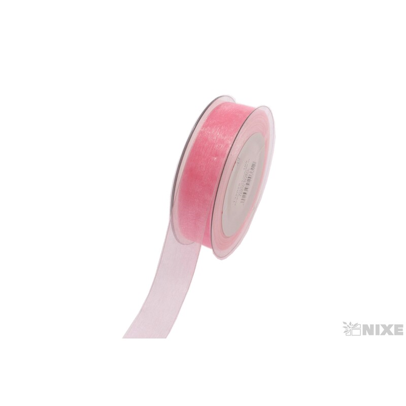 STUHA ORGANZA 25mmx50m*RŮŽOVÁ SV. 165