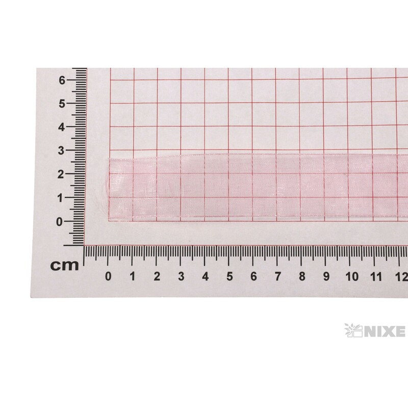 STUHA ORGANZA 25mmx50m*RŮŽOVÁ SV. 165