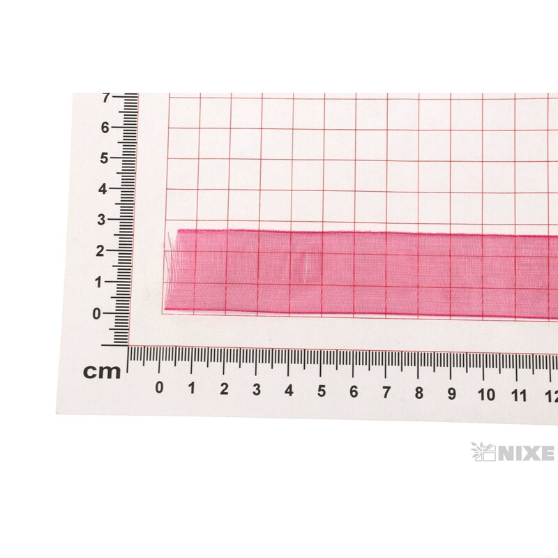 STUHA ORGANZA 25mmx50m*RŮŽOVÁ PINK 138