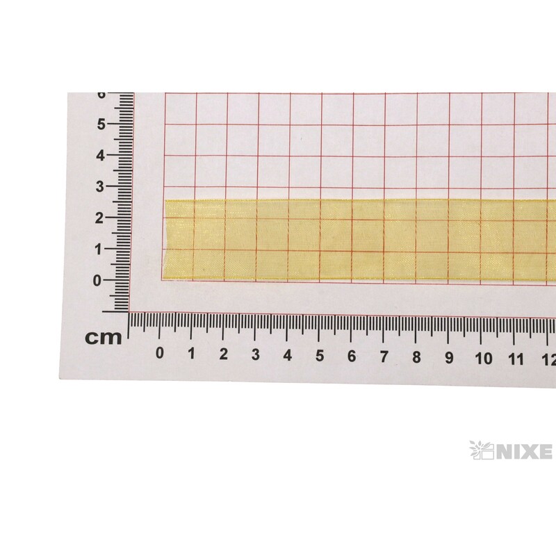 STUHA ORGANZA 25mmx50m*ŽLUTÁ 145