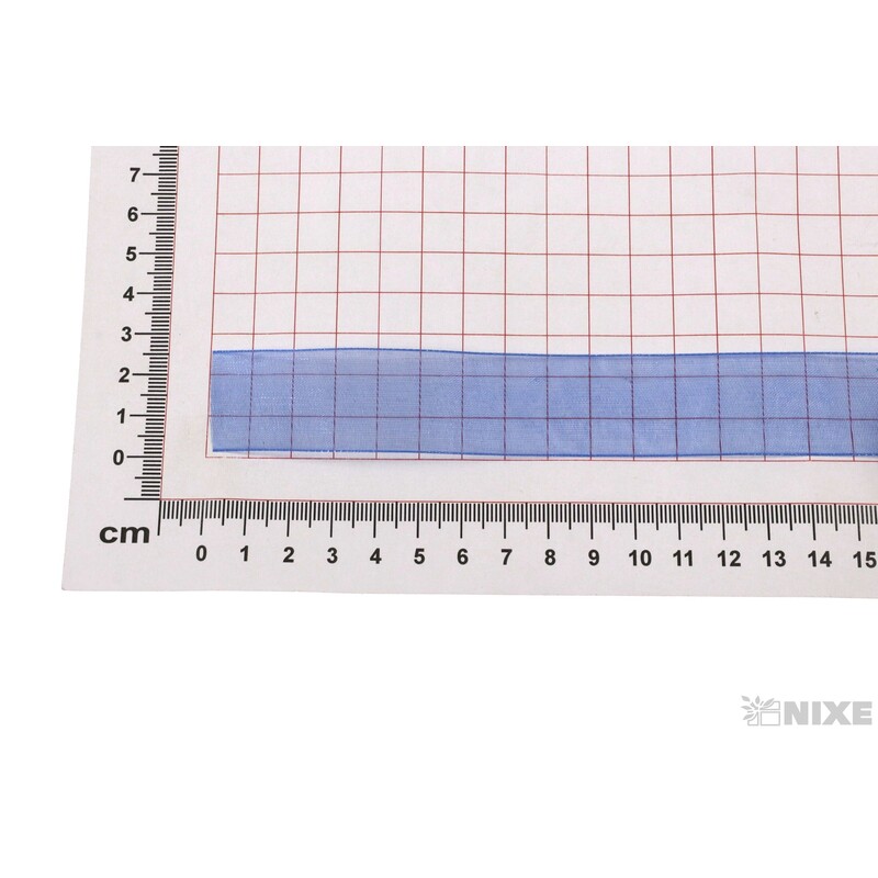 STUHA ORGANZA 25mmx50m*MODRÁ 144