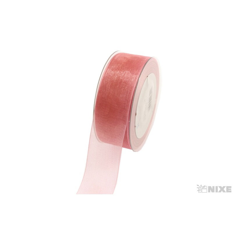 STUHA ORGANZA 40mmx50m*RŮŽOVÁ 107