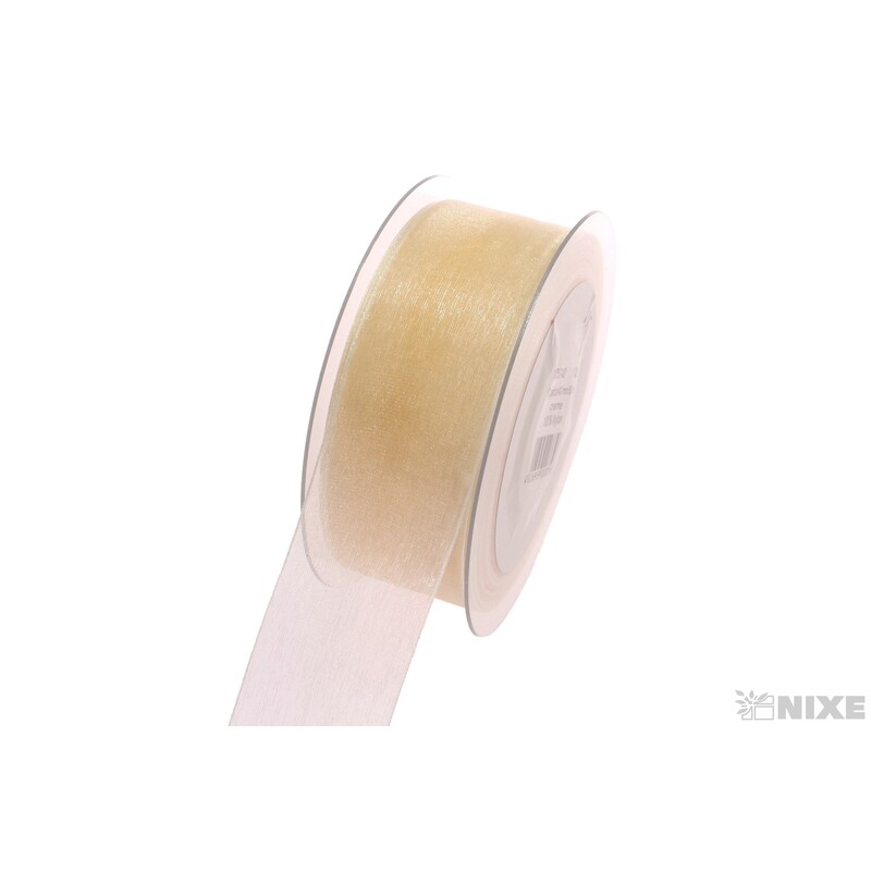 STUHA ORGANZA 40mmx50m*KRÉMOVÁ 102