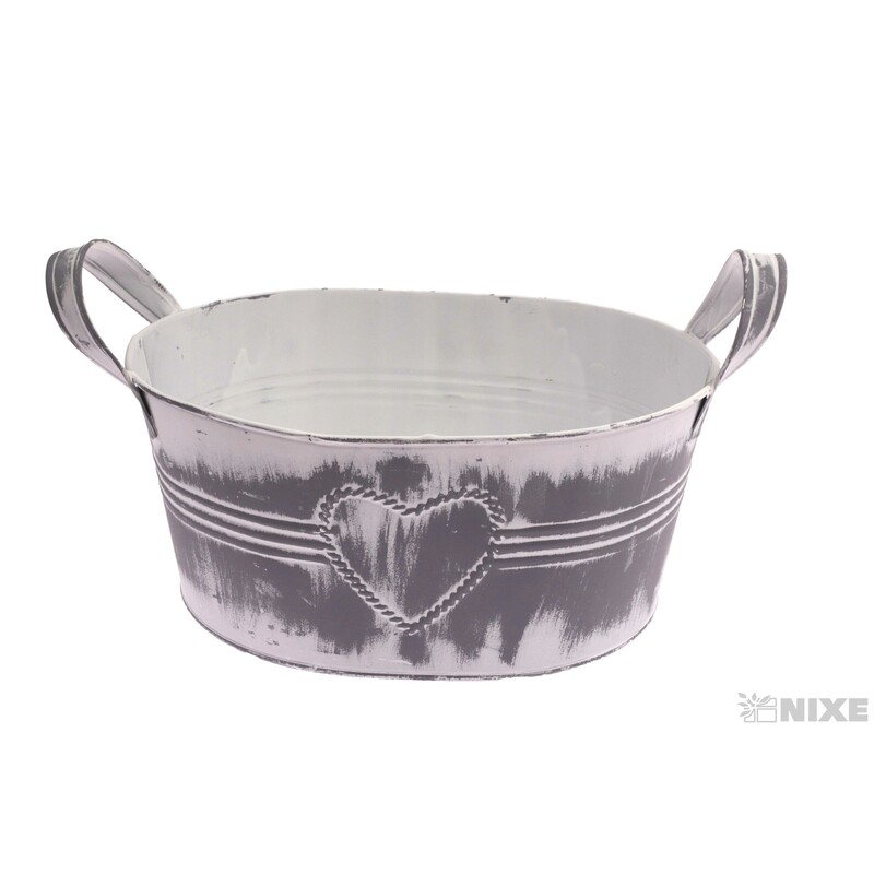 PLECHOVÝ OBAL 27x12cm*BÍLÁ V+