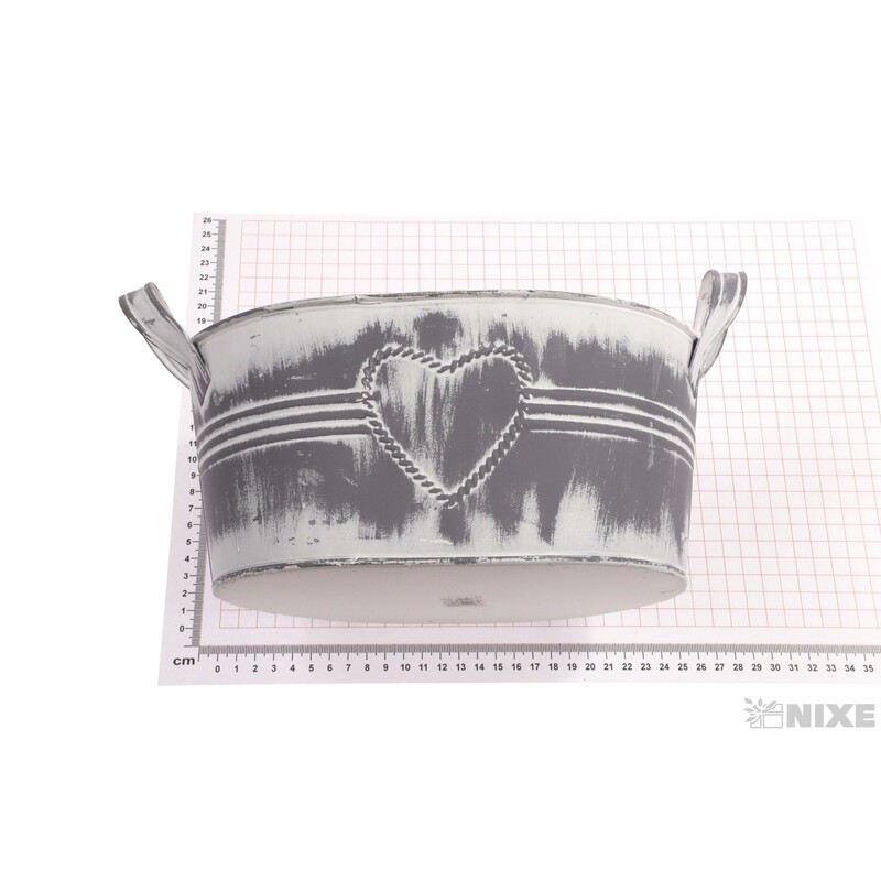 PLECHOVÝ OBAL 27x12cm*BÍLÁ V+