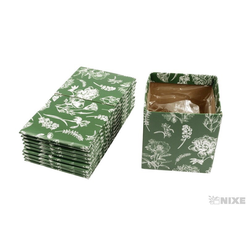 OBAL KRABICE SB 12x12x12,5cm*ZELENÁ