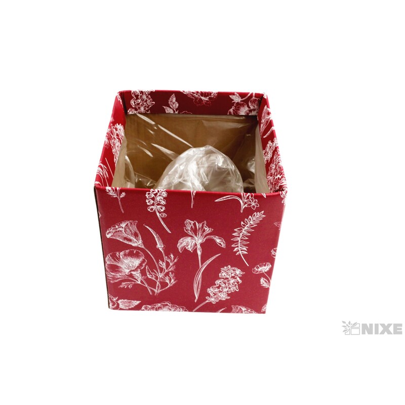 OBAL KRABICE SB 12x12x12,5cm*ČERVENÁ