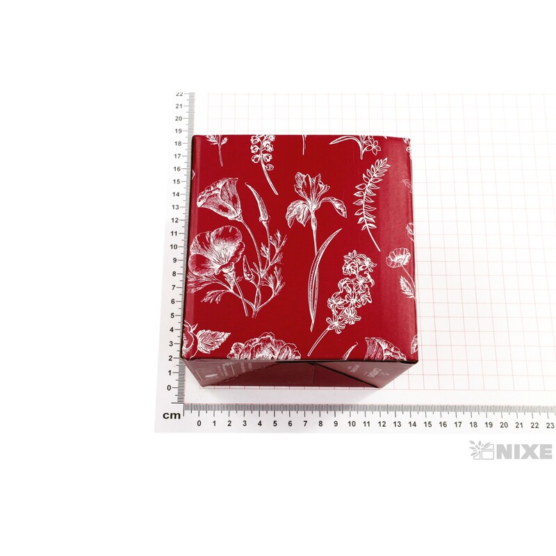 OBAL KRABICE SB 12x12x12,5cm*ČERVENÁ