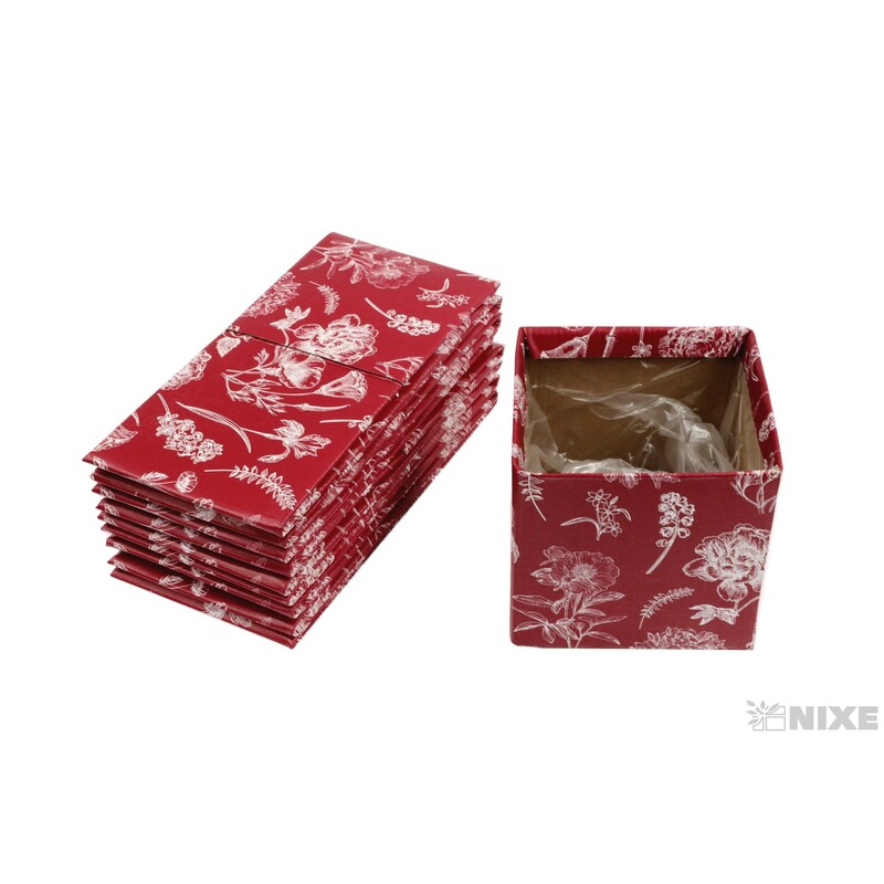 OBAL KRABICE SB 10,5x10,5x10cm*ČERVENÁ