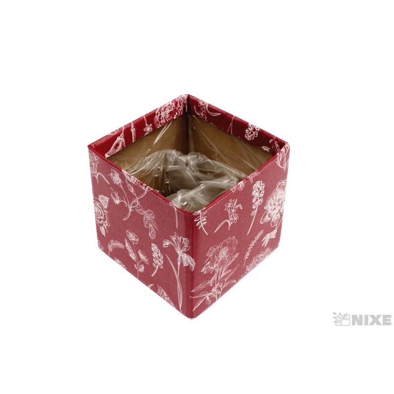 OBAL KRABICE SB 10,5x10,5x10cm*ČERVENÁ