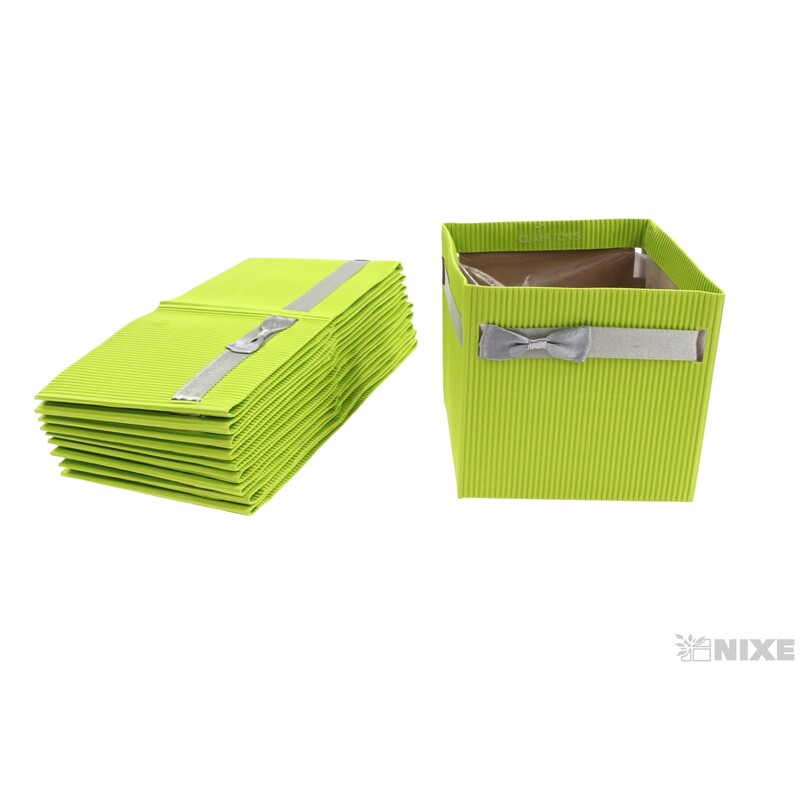 OBAL KRABICE SIMPLY 10x10,5x10,5cm*ZELENÁ V+