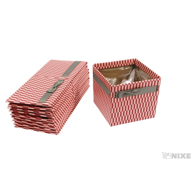 OBAL KRABICE SIMPLY 10x10,5x10,5cm*RŮŽOVÁ