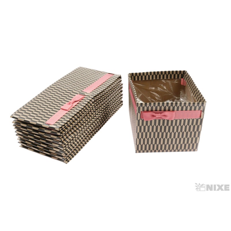 OBAL KRABICE SIMPLY 10x10,5x10,5cm*ČERNÁ V+