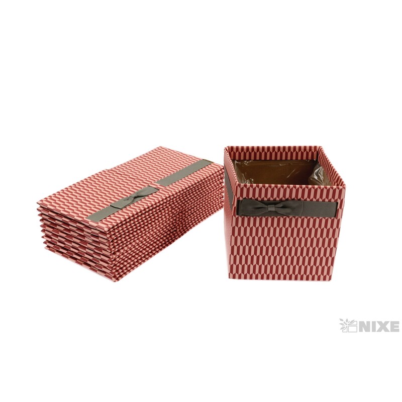 OBAL KRABICE SIMPLY 12,5x12x12cm*RŮŽOVÁ