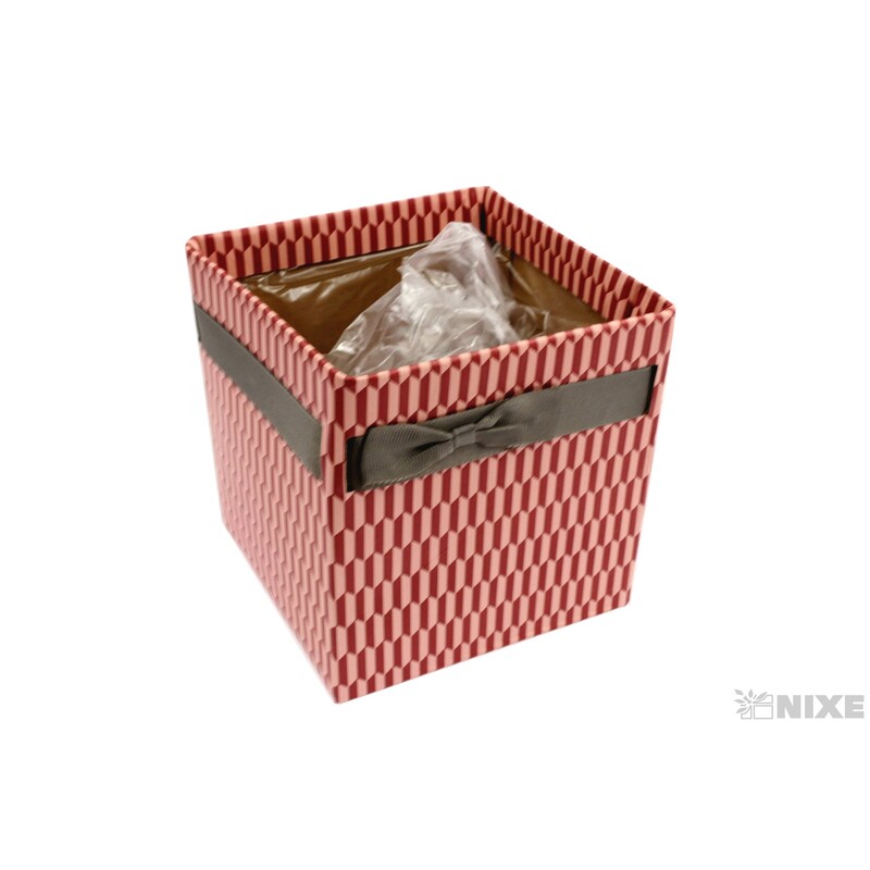 OBAL KRABICE SIMPLY 12,5x12x12cm*RŮŽOVÁ