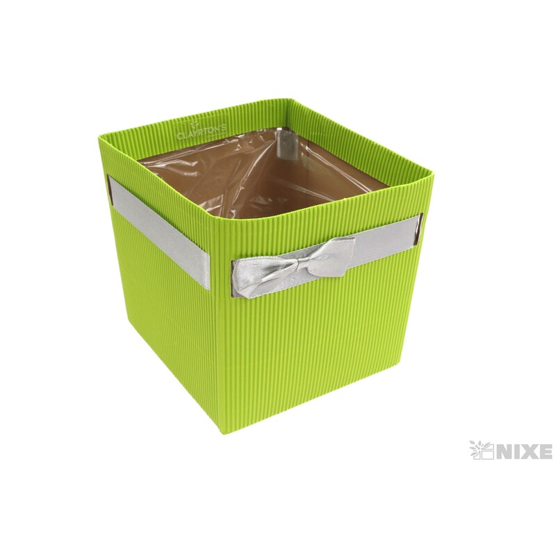 OBAL KRABICE SIMPLY 12,5x12x12cm*ZELENÁ SV.