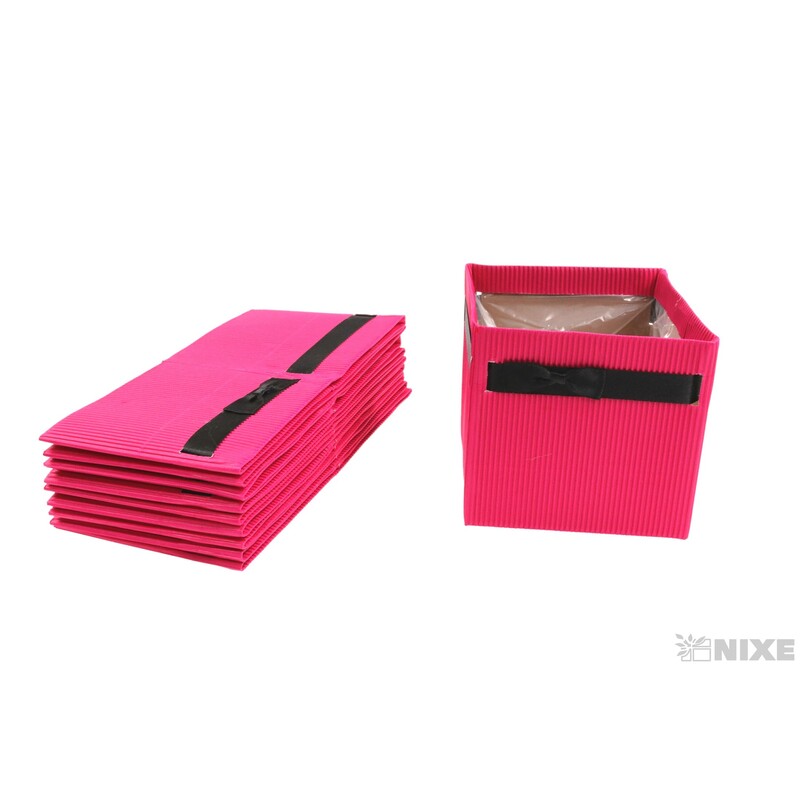 OBAL KRABICE SIMPLY 10x10,5x10,5cm*RŮŽOVÁ TM.